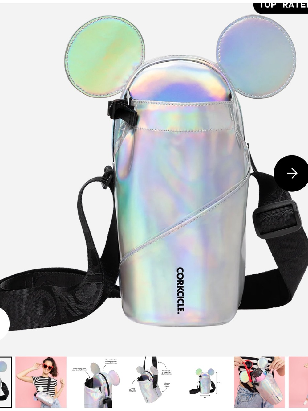 Corkcicle | Iridescent Mickey-Ear Bottle Sling